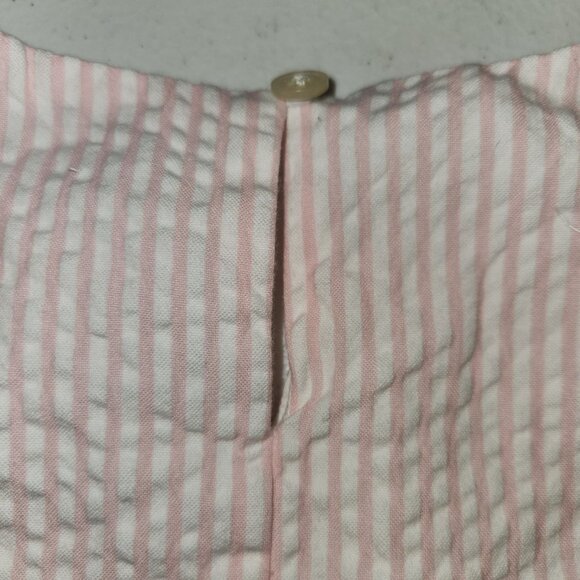 Vineyard Vines Girls 4T Pink & White Striped Sleeveless Scallop Hem Dress 2396 - Picture 3 of 6